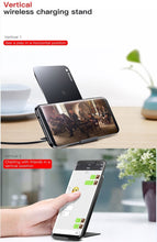 Load image into Gallery viewer, Black QI Wireless Charger 2 Coils Cell Fast Charging Pad Station