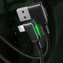 Load image into Gallery viewer, 90° Elbow LED Fast Charging USB Cable Charger for iPhone