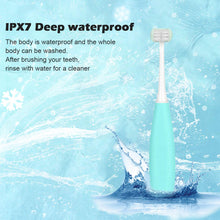 Load image into Gallery viewer, Kids Sonic Toothbrush,Rechargeable 32000 VPM Tooth Brush,Patented 3 Brush Head Design,Angled Bristles Clean Each Tooth