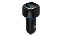 Load image into Gallery viewer, Black Dual USB Digital Display Bluetooth Car Charger FM Transmitter
