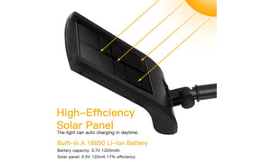 IP65 Waterproof Solar Wall Light Human Body Infrared Sensing Light Control
