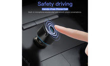 Load image into Gallery viewer, Black Dual USB Digital Display Bluetooth Car Charger FM Transmitter