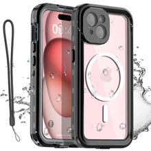 Load image into Gallery viewer, iPhone 15 Waterproof Heavy Duty MagSafe Magnetic Rugged Cover Case