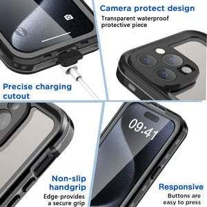 iPhone 15 Waterproof Heavy Duty MagSafe Magnetic Rugged Cover Case