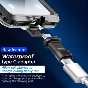 Universal Waterproof Diving Case Cover Type-C Adapter for Samsung Google iPhone Xiaomi Moto