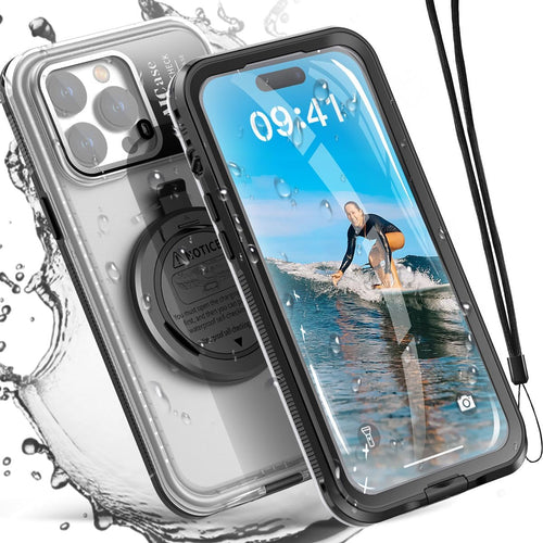 AICase Self-Check Waterproof Diving Phone Case for iPhone 12 13 14 Pro Max 14 Plus