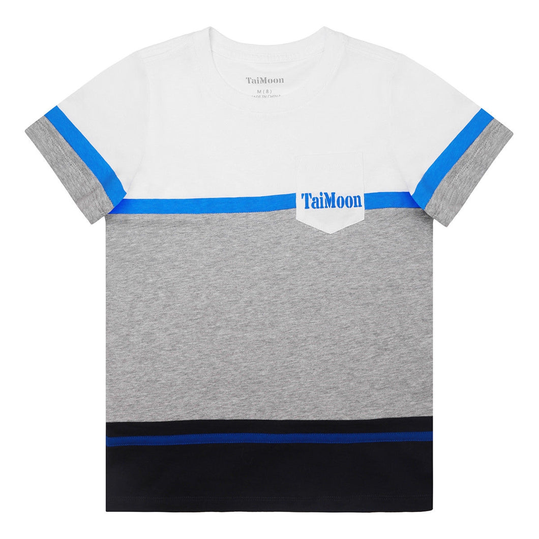 Kids Short Sleeve T shirt Tops White Gray