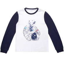 Load image into Gallery viewer, Boys Bear Pattern Long Sleeve Tops Tee Clothes