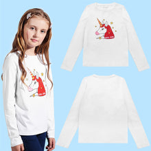 Load image into Gallery viewer, Kids Girls Cotton Unicorn Long Sleeves T-shirt Tops Tee Clothes Children Blouses
