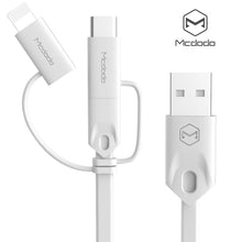 Load image into Gallery viewer, USB Multi Charging Cable, 2.1A Current 3.3ft TPE Material,3 in 1 Multiple USB Cable