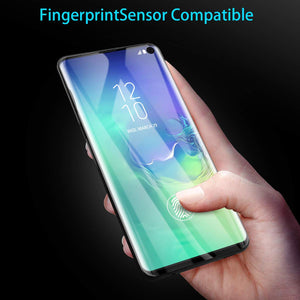 AICase Screen Protector for Galaxy S10,Black 0.25mm [Soft Curved Film ][HD Clear] [Case Friendly][FullCoverage] [Bubble-Free][Anti Fingerprint] Screen Cover for Samsung Galaxy S10