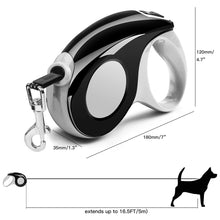 Load image into Gallery viewer, Retractable Dog Leash with Tangle-Free Heavy Duty One Button Break &amp; Lock Tape