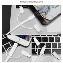 Load image into Gallery viewer, USB Multi Charging Cable, 2.1A Current 3.3ft TPE Material,3 in 1 Multiple USB Cable