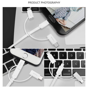 USB Multi Charging Cable, 2.1A Current 3.3ft TPE Material,3 in 1 Multiple USB Cable