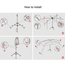 Load image into Gallery viewer, Car Tent Umbrella, Automatic Anti-UV Car Tent Movable Carport Folded Portable Automobile Protection Car Umbrella