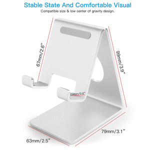 AICase Cell Phone Stand, Aluminum Desktop Cellphone Stand for iPhone X/Xs/Max/8/8 Plus/7/7 Plus/6s/6Plus, Nintendo Switch, Galaxy/S10/S9/S8/S7/S6/S5, Kindle, Google Nexus