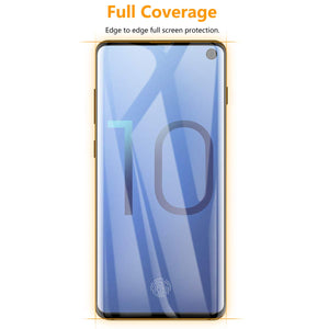 AICase Screen Protector for Galaxy S10 E, 0.26mm 4D Full Coverage Case High Sensitivity Anti Fingerprin Tempered Glass Screen Cover for Samsung Galaxy S10e
