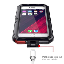 Load image into Gallery viewer, iPhone 6/iPhone 6S Waterproof Case, AICase IP68 Underwater Protective Cover Metal Shockproof Shell with Built in Screen Protector for iPhone 6/ 6S