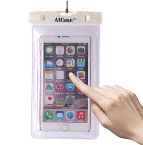 Waterproof Case Universal Dry Bag Pouch & Neck Strap for Smartphones 5.5" less