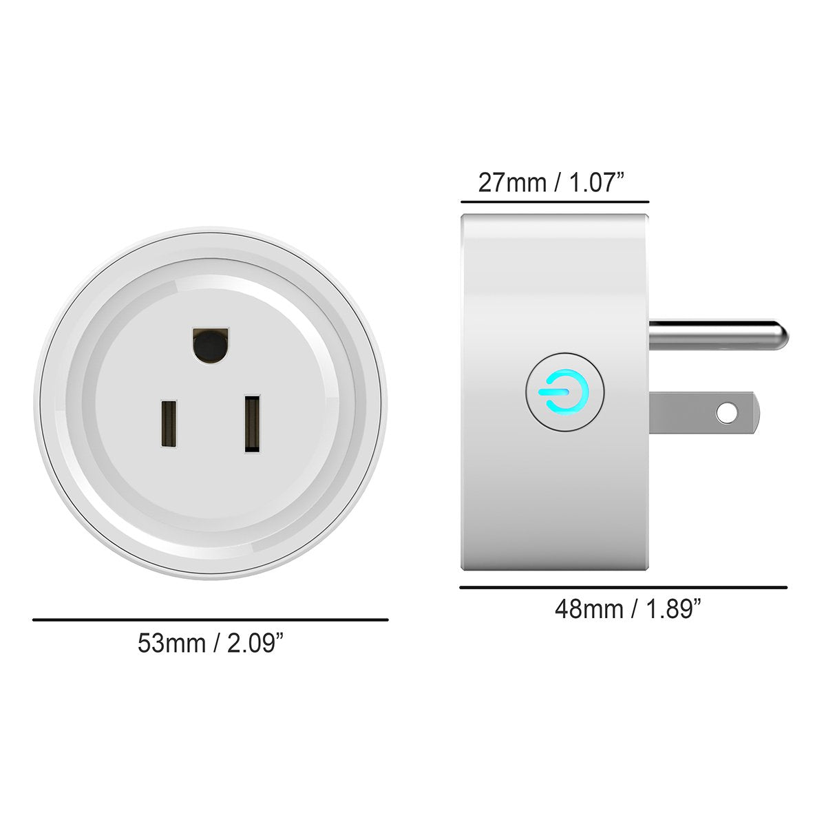 GHome Smart gHome Smart Mini Plug, Wi-Fi Outlet Socket compatible