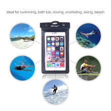 Load image into Gallery viewer, Waterproof Case Universal Dry Bag Pouch &amp; Neck Strap for Smartphones 5.5&quot; less