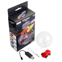 Load image into Gallery viewer, Micro Racers Mini Rechargeable Stunt Cars -360 Degree Rotating Pocket Racer with LED Light Up Glow in The Dark Toy Car for Kids