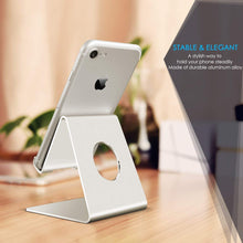Load image into Gallery viewer, AICase Cell Phone Stand, Aluminum Desktop Cellphone Stand for iPhone X/Xs/Max/8/8 Plus/7/7 Plus/6s/6Plus, Nintendo Switch, Galaxy/S10/S9/S8/S7/S6/S5, Kindle, Google Nexus