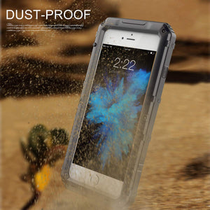 iPhone 7 Plus/ 8 Plus Waterproof Case, AICase IP68 Underwater Heavy Duty Cover [Full Body Protective] Metal Shockproof Shell with Built in Screen Protector for iPhone 7 Plus/ 8 Plus