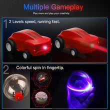 Load image into Gallery viewer, Micro Racers Mini Rechargeable Stunt Cars -360 Degree Rotating Pocket Racer with LED Light Up Glow in The Dark Toy Car for Kids