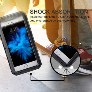 Phone 7/ iPhone 8 Waterproof Case, AICase IP68 Underwater Protective Case Metal Shockproof Shell Built in Screen Protector for iPhone 7/8