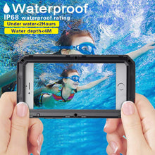 Load image into Gallery viewer, iPhone 6/iPhone 6S Waterproof Case, AICase IP68 Underwater Protective Cover Metal Shockproof Shell with Built in Screen Protector for iPhone 6/ 6S