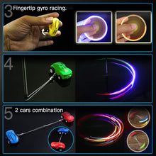 Load image into Gallery viewer, Micro Racers Mini Rechargeable Stunt Cars -360 Degree Rotating Pocket Racer with LED Light Up Glow in The Dark Toy Car for Kids