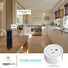 Load image into Gallery viewer, Wifi Smart Plug Wlan Outlets Wireless Smart Mini Outlet Compatible With Amazon Alexa Echo,Google Home No Hub Required, White