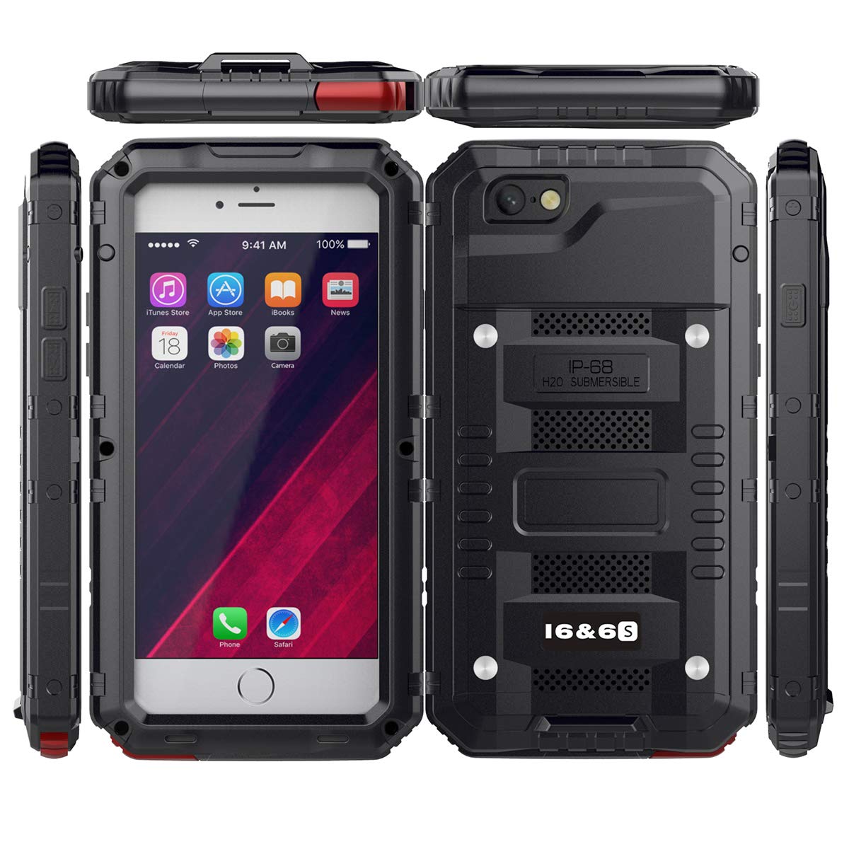 iPhone Plus/6S Plus Waterproof Case, AICase IP68 Underwater