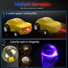 Load image into Gallery viewer, Micro Racers Mini Rechargeable Stunt Cars -360 Degree Rotating Pocket Racer with LED Light Up Glow in The Dark Toy Car for Kids