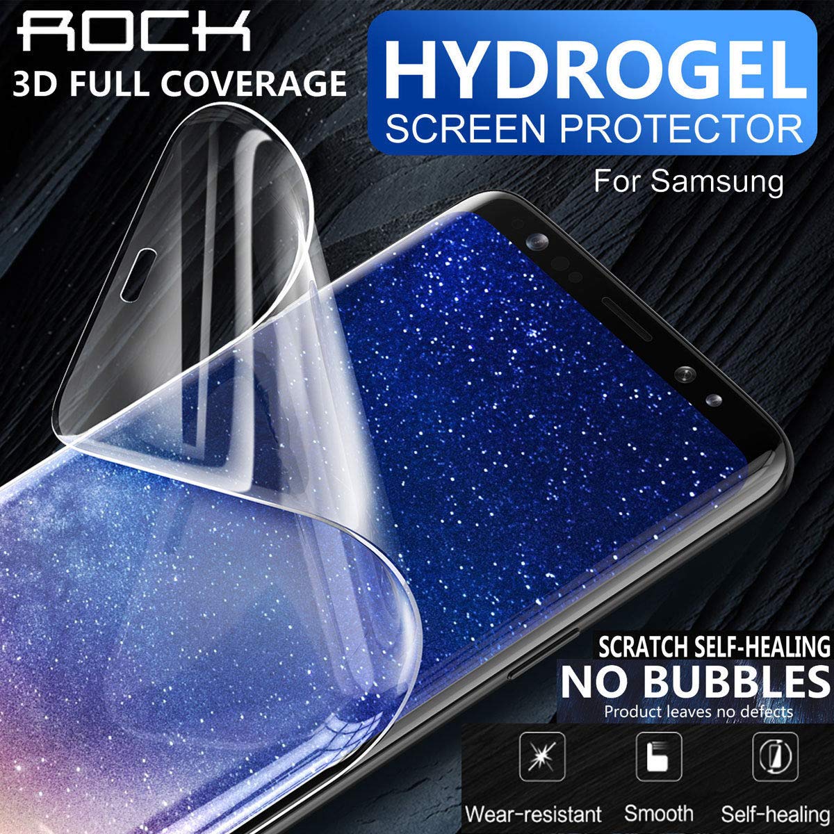 Galaxy Note 9/Note Screen Protector, AICase [Soft Hydrogel Aqua