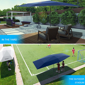 Car Tent Umbrella, Automatic Anti-UV Car Tent Movable Carport Folded Portable Automobile Protection Car Umbrella