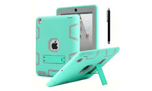 Load image into Gallery viewer, iPad 2/3/4 Shockproof Military Heavy Duty Rubber With Hard Stand Case