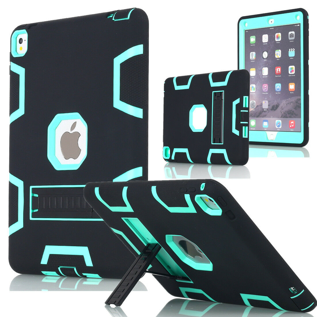 Heavy Duty Hybrid Shockproof Hard Case Cover Rubber Stand For iPad Pro 12.9