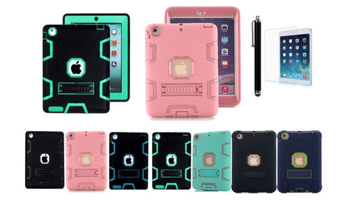 Shockproof Heavy Duty With Hard Stand Case Cover for iPad Air 1 and Air 2