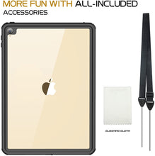 Load image into Gallery viewer, iPad Pro 10.5 Waterproof Case Water Resistant IP68 360 Degree All Round Protective Ultra Slim Thin Dust/Snow Proof with Lanyard