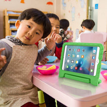 Load image into Gallery viewer, iPad 9.7 Kids Shockproof Bumper Hard Case with Handle Stand and Screen Protector