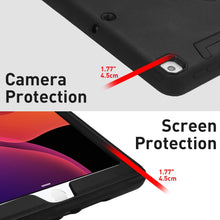 Load image into Gallery viewer, iPad 10.2 Kickstand Shockproof Heavy Duty Rubber High Impact Resistant Rugged Hybrid Case with Stylus
