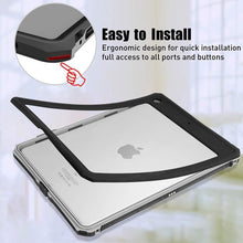 Load image into Gallery viewer, iPad 10.2 IP68 Waterproof Case Cover with Strap Stand Pencil Holder Built-in Screen Protector