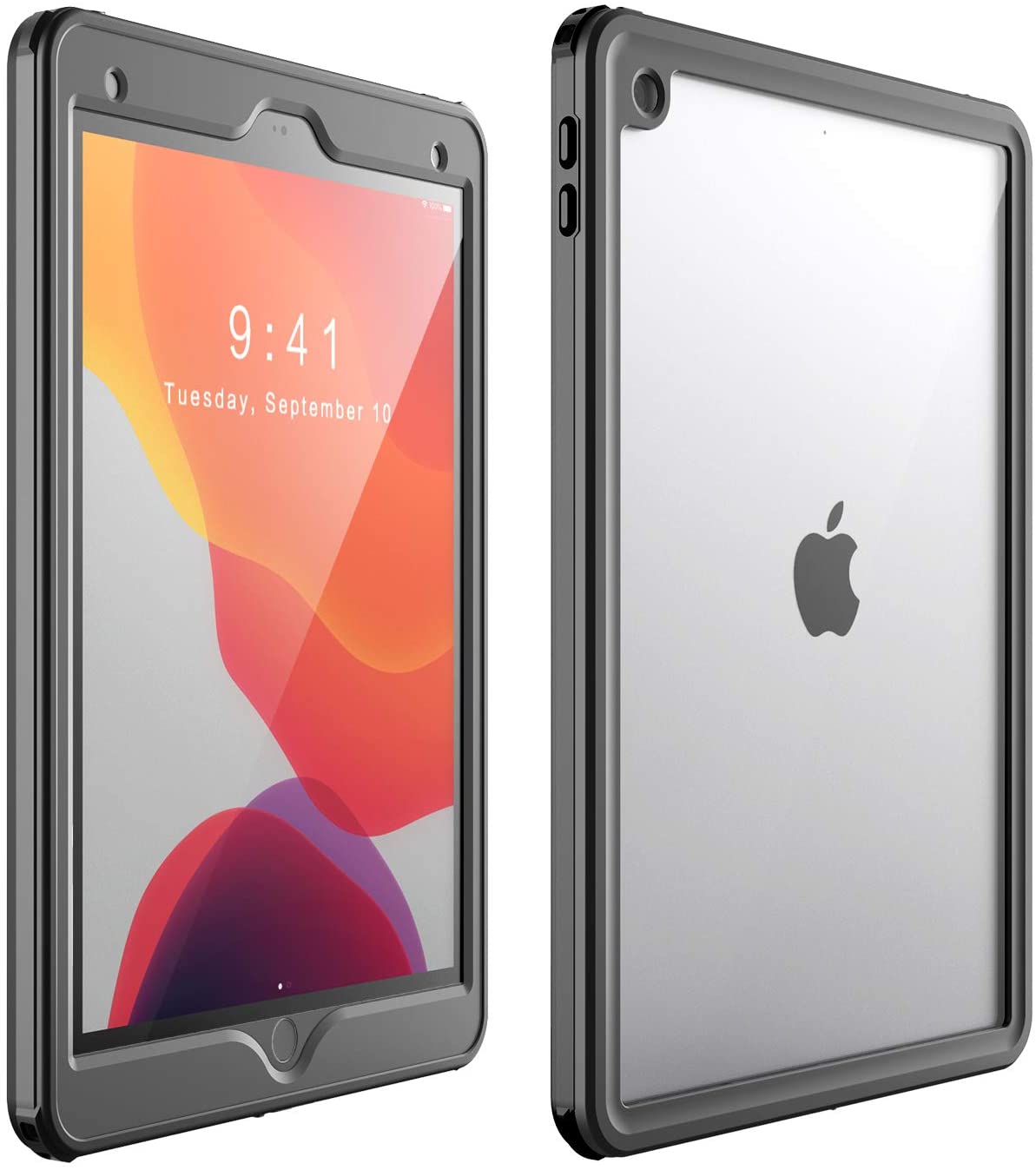 Waterproof Protective Case with Built-in Screen Protector ShockAbsorbing Bumper Dustproof Submersible FullBody Case for iPad 10.2 2019 7th Generation