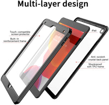 Load image into Gallery viewer, Waterproof Protective Case with Built-in Screen Protector ShockAbsorbing Bumper Dustproof Submersible FullBody Case for iPad 10.2 2019 7th Generation