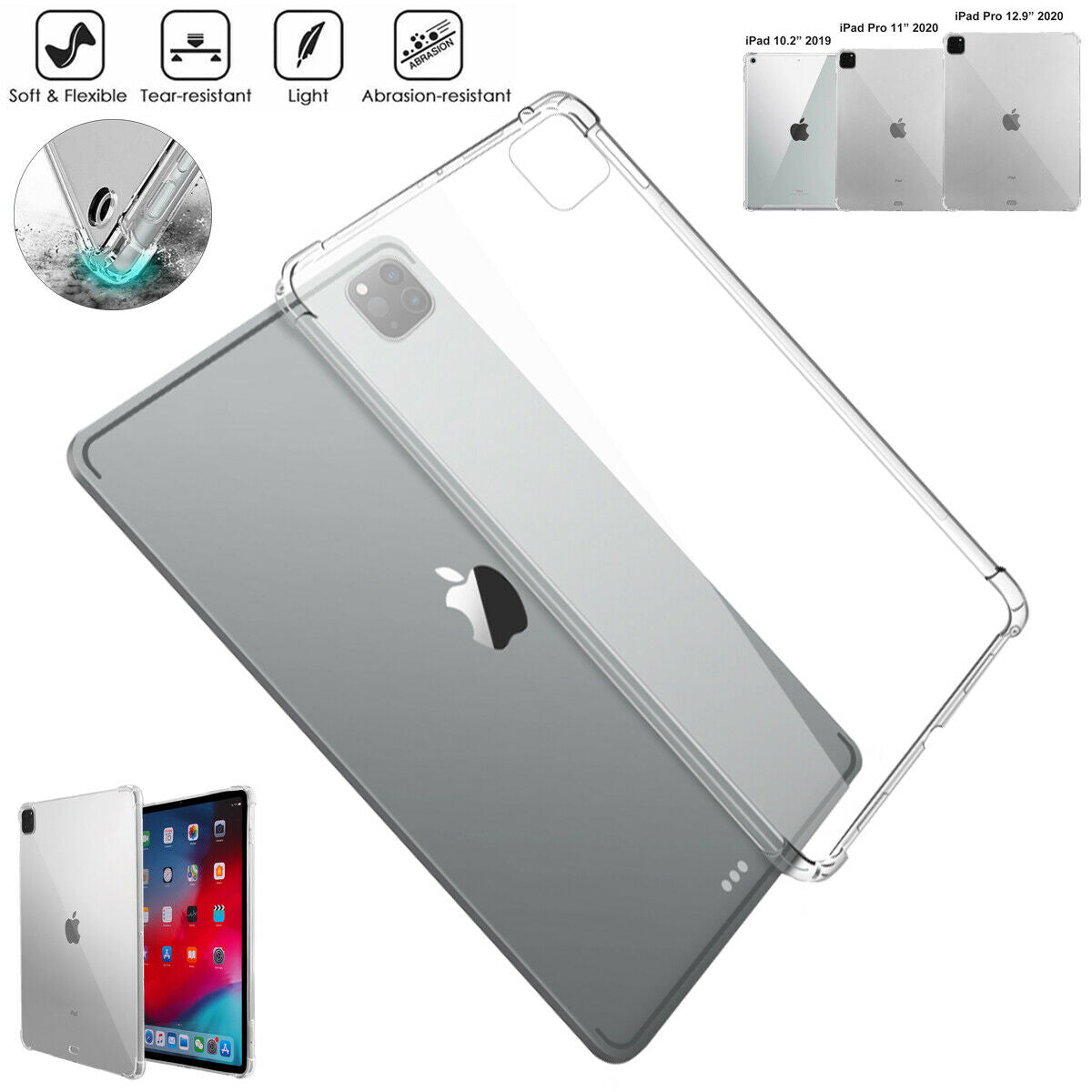 Generic IPhone 11 Case, Lightweight Transparent Crystal Soft TPU