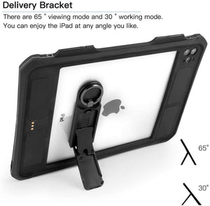 Shellbox iPad Pro 11 IP68 Waterproof Case with Lanyard and Kickstand