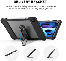 Load image into Gallery viewer, iPad Air 4th Gen 2020 10.9 inch IP68 Waterproof Case Cover with 360 Full-Body Underwater Protection and Lanyard Kickstand