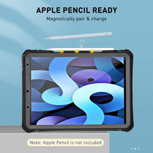 Load image into Gallery viewer, iPad Air 4th Gen 2020 10.9 inch IP68 Waterproof Case Cover with 360 Full-Body Underwater Protection and Lanyard Kickstand